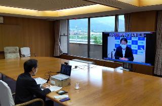 知事と市町村長による新型コロナ対策に係る意見交換会