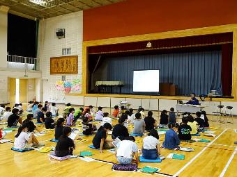富士川砂防事務所の職員の皆さんによる出前講座