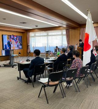 姉妹都市交流50周年記念WEB会談