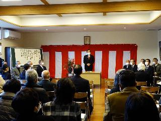 坂の上区の公民館竣工式