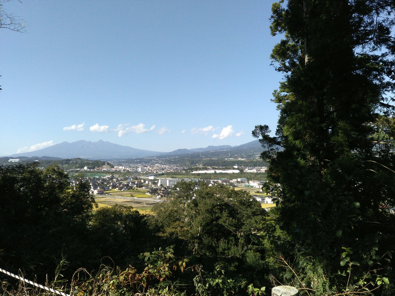 日本列島のへそからの景色