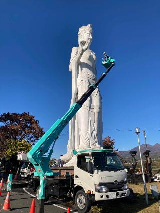 平和観音像建立60周年記念の清掃