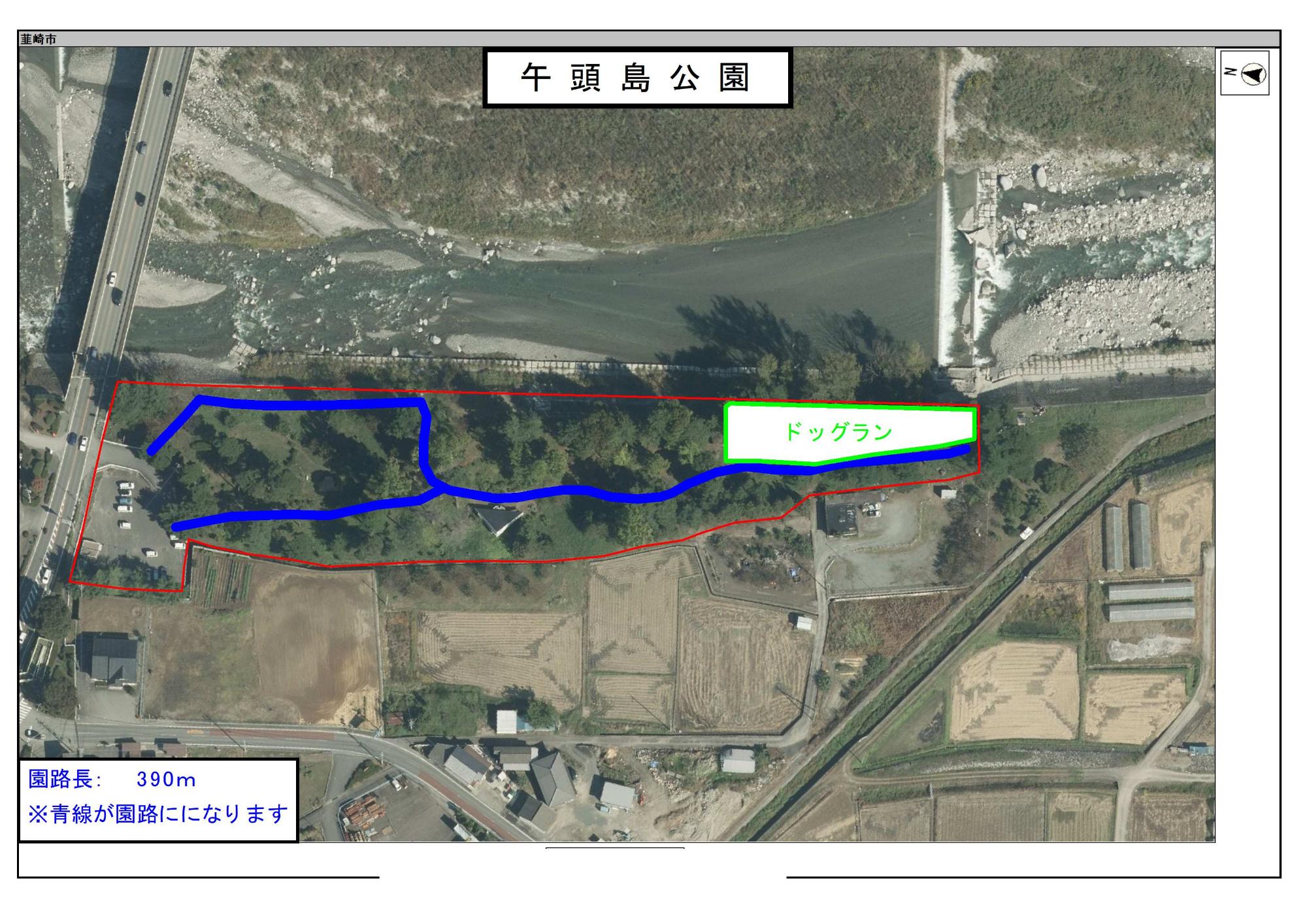 午頭島公園園路図