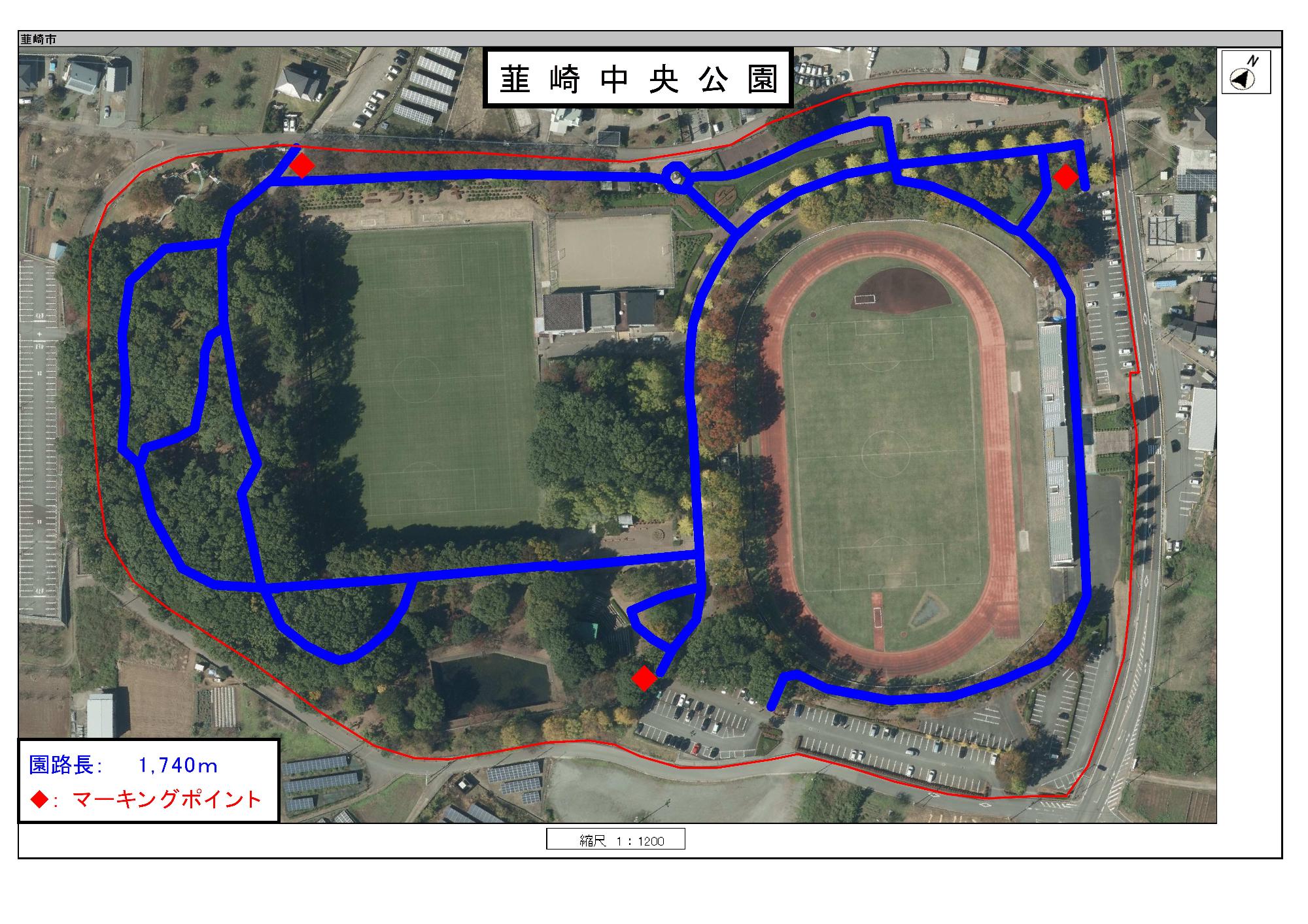 韮崎中央公園園路