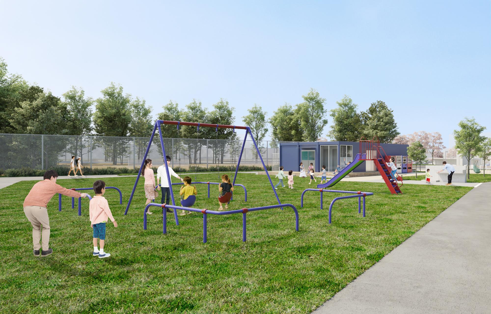 韮崎公園芝生広場