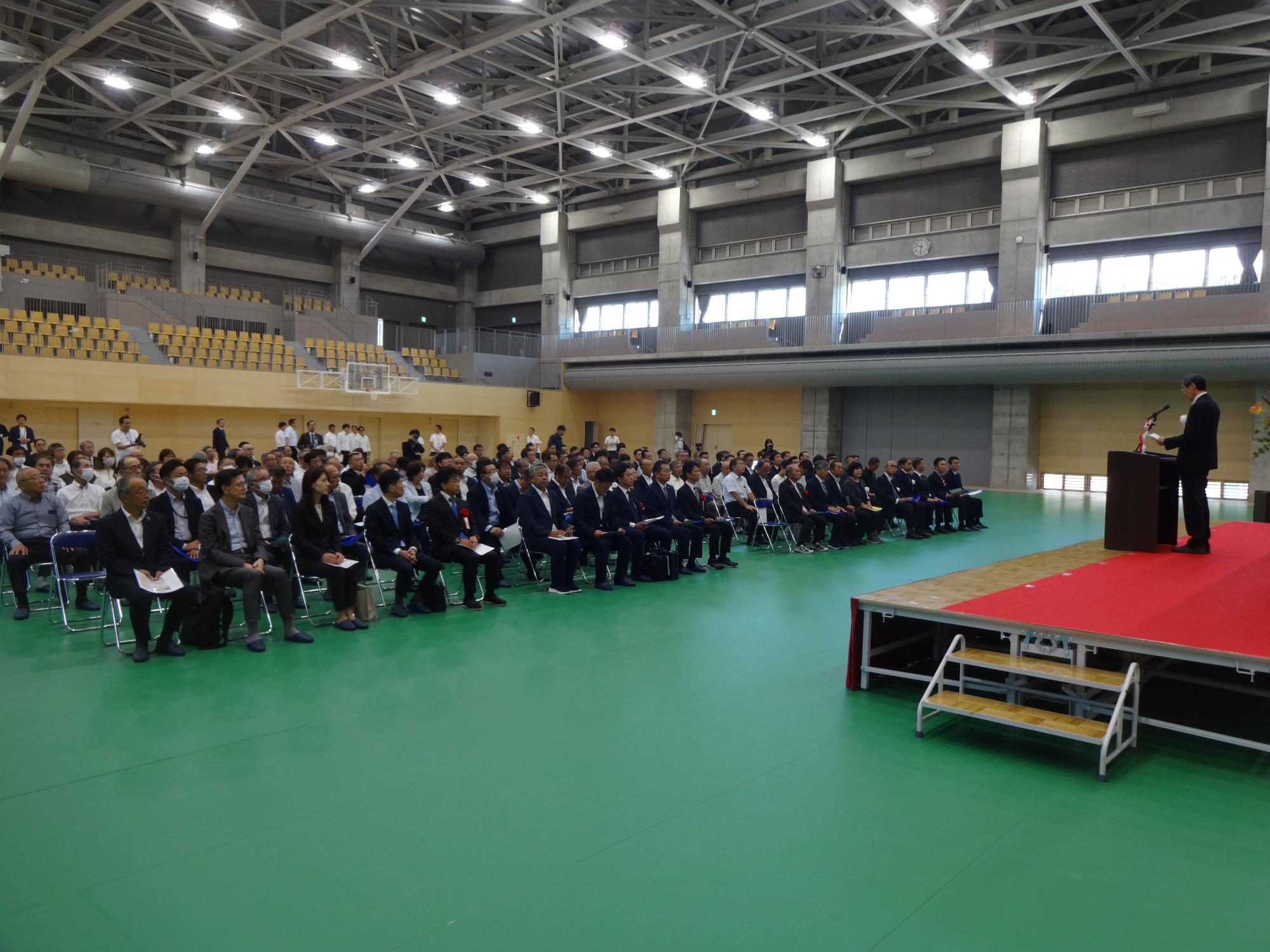 東京エレクトロン 韮崎アリーナ開館記念式典