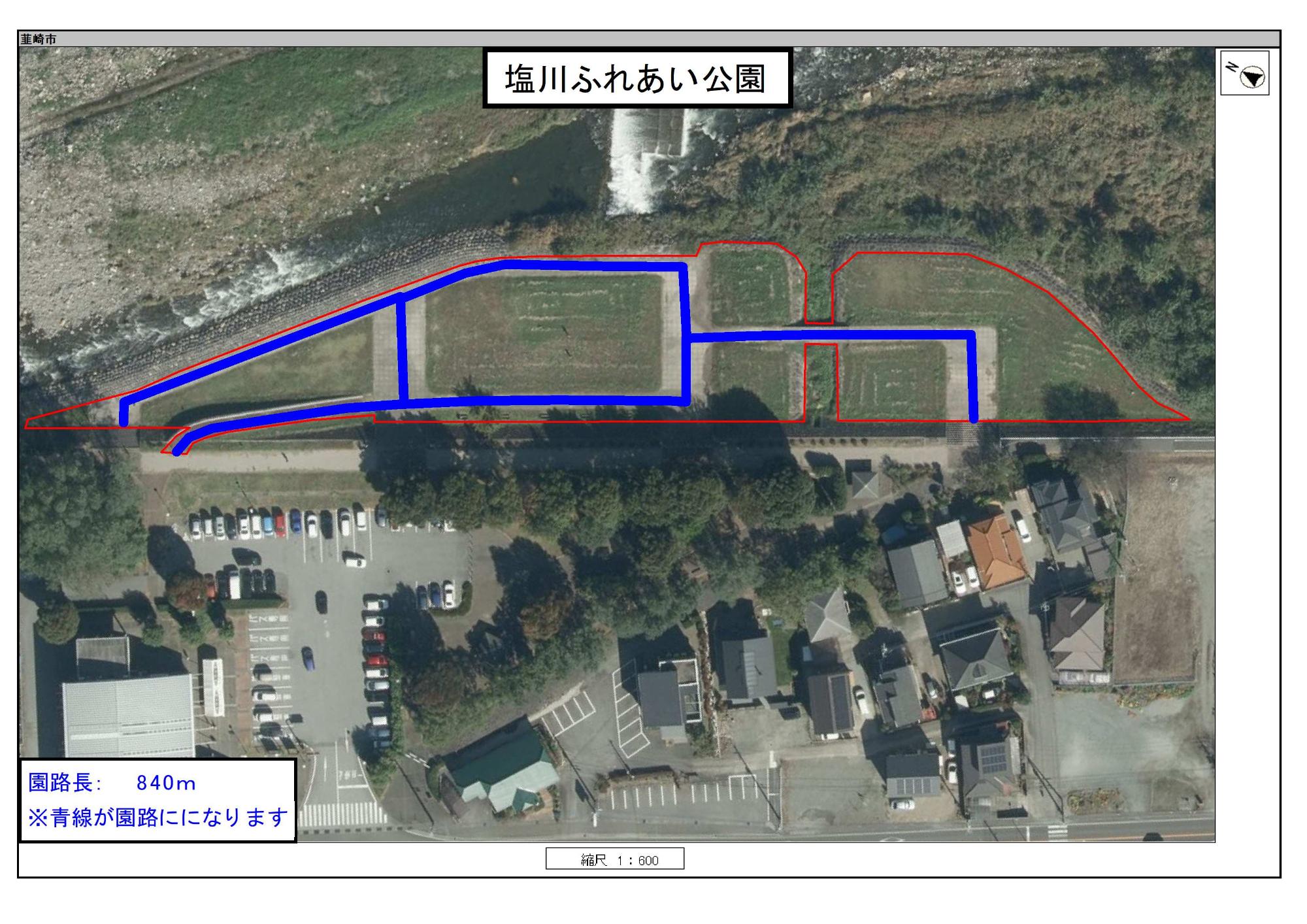塩川ふれあい公園園路図