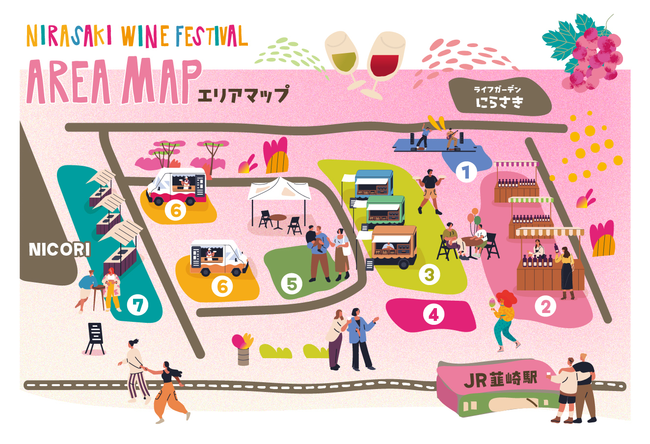ワインフェスティバルエリアマップ