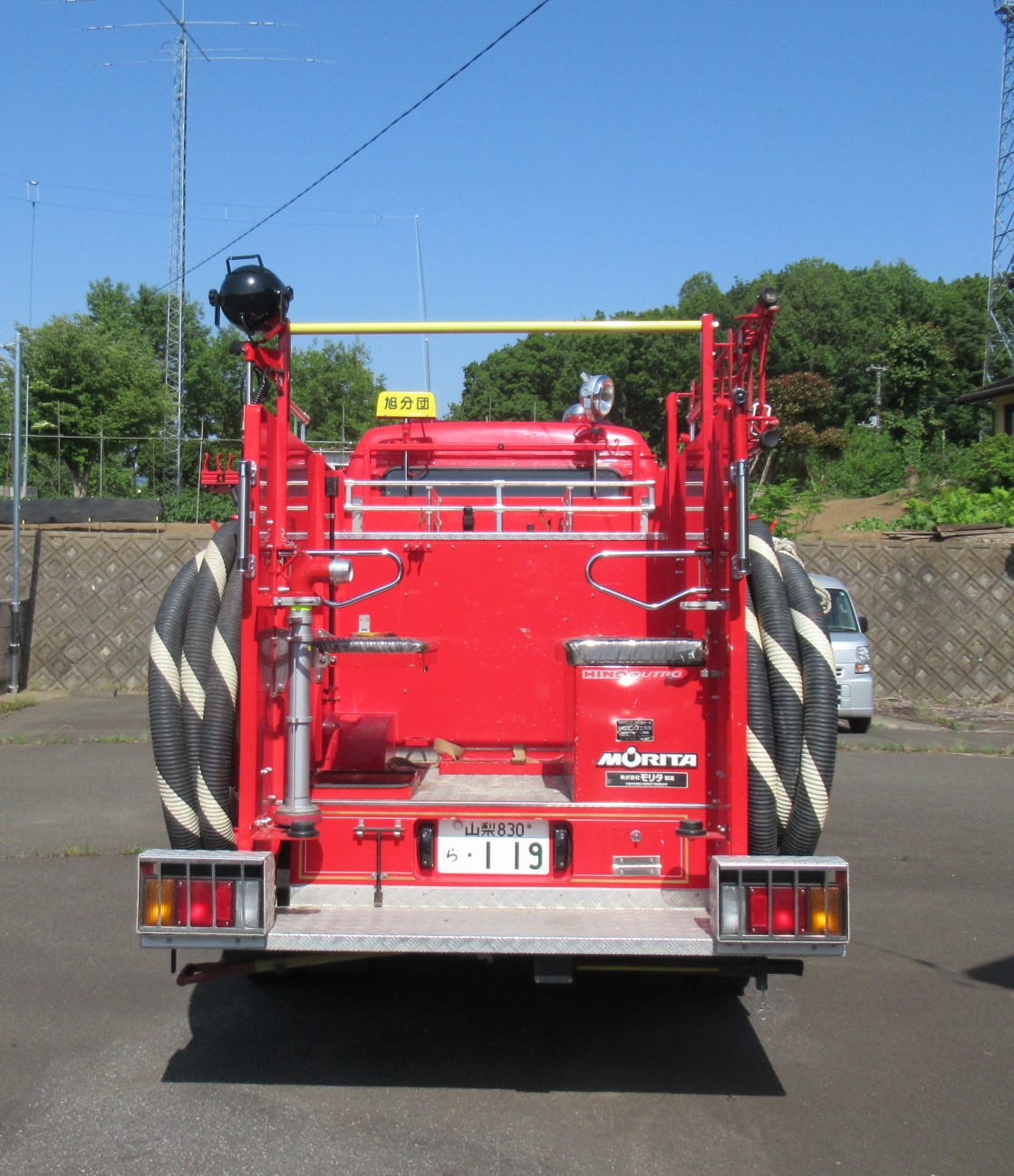 車両背面の画像