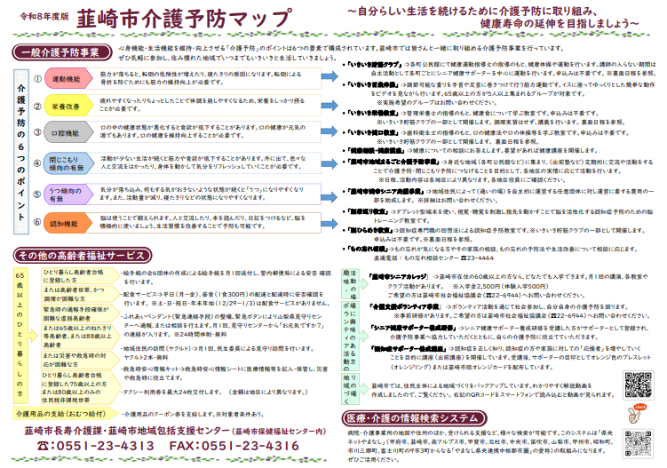 介護予防マップ表